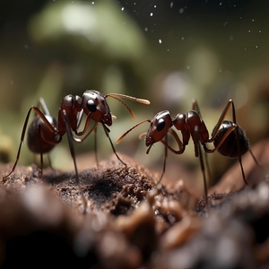 morfische velden van een mierenhoop